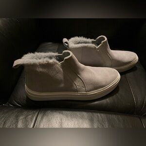 Toms Fleece-Lined Slip-On Ankle Sneakers - Med grey